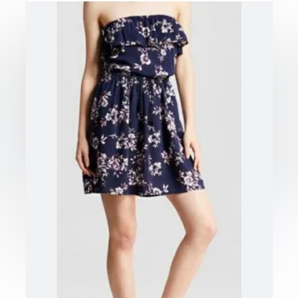 Mossimo Supply Co Strapless Dress Floral Size M